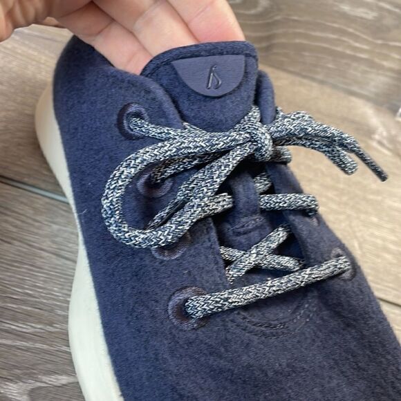 Allbirds Merino Wool Runners Mens Size 11 Tuke Midnight Cream Sneakers - Picture 11 of 12